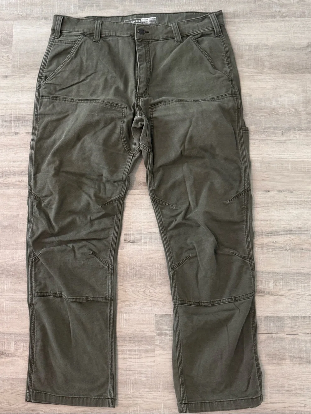 Carhartt Men's Olive Green Cargo Work Pants